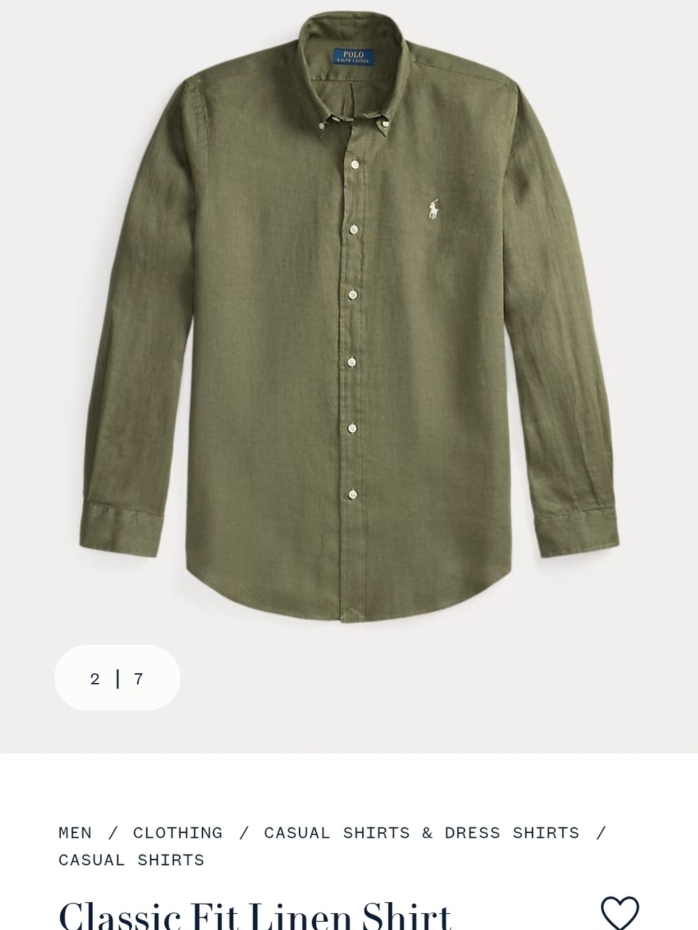 Polo by Ralph Lauren - Garden TRAIL - CLASSIC FIT/UNTUCKED SHIRT - Medium Shirt